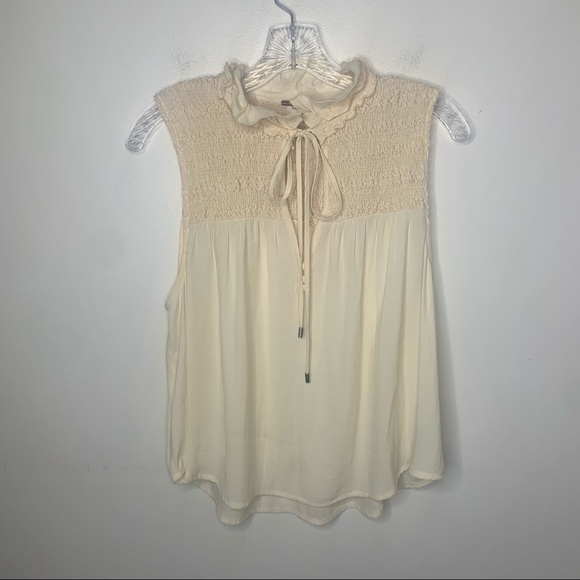 FREE PEOPLE Ruffle Me Up Sleeveless Prairie Top - Picture 3 of 16